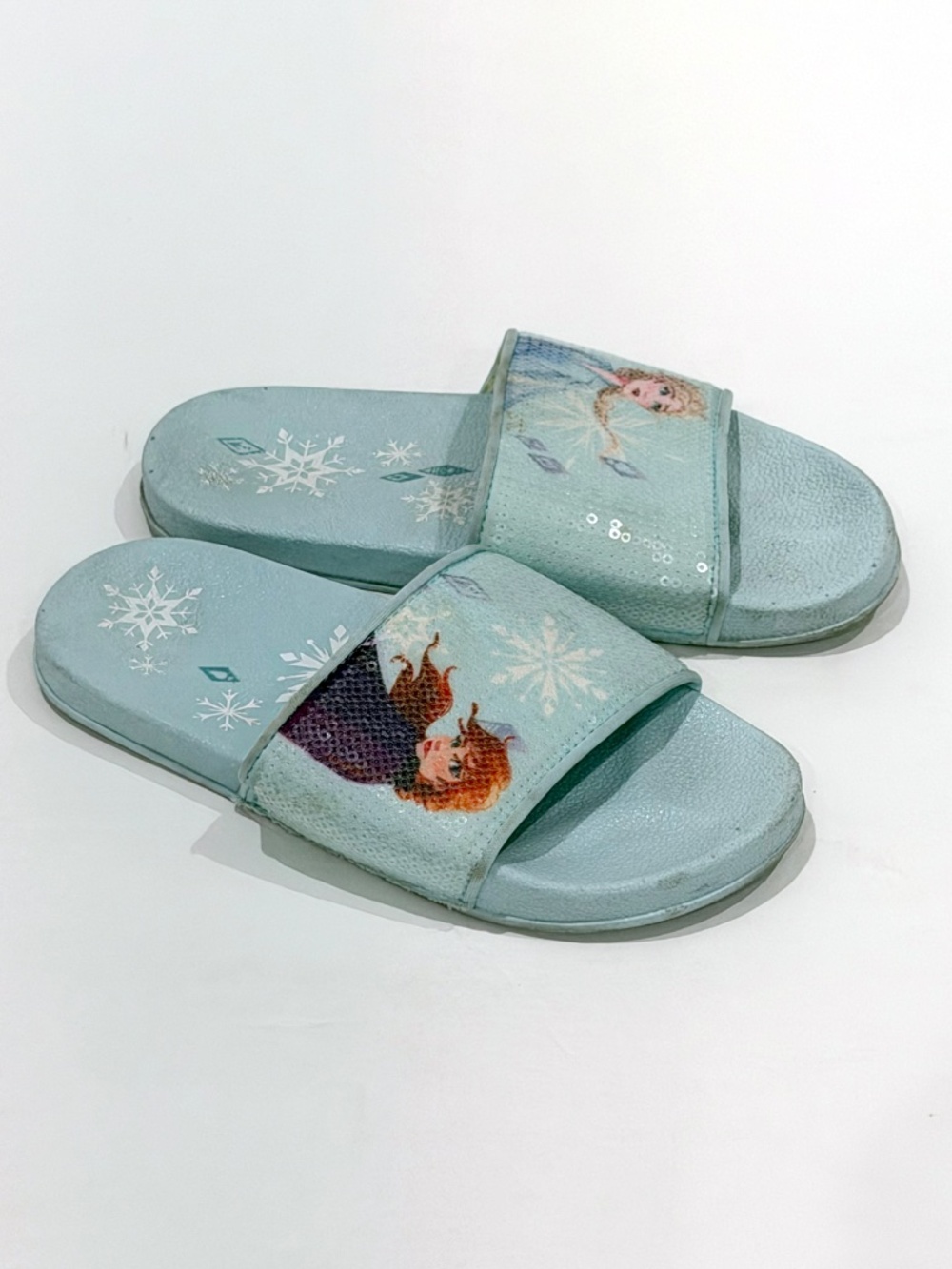 Kids Disney Frozen Sequin Slides Size 13/1